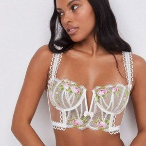 For Love and Lemons Trellis Rose Bustier